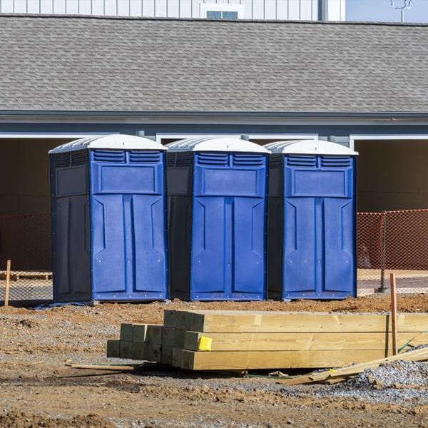 Heavy-duty construction site porta potty in Morgantown, West Virginia